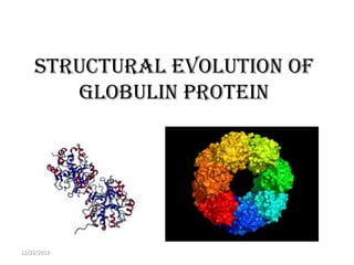 STRUCTURAL EVOLUTION OF
GLOBULIN PROTEIN

12/22/2013

 