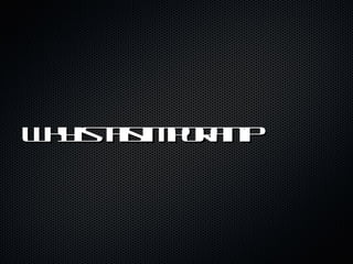 Why is this important?  