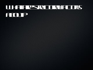 What are structural factors about?  