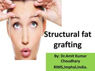 Structural fat
grafting
By: Dr.Amit Kumar
Choudhary
RIMS,Imphal,India.
 