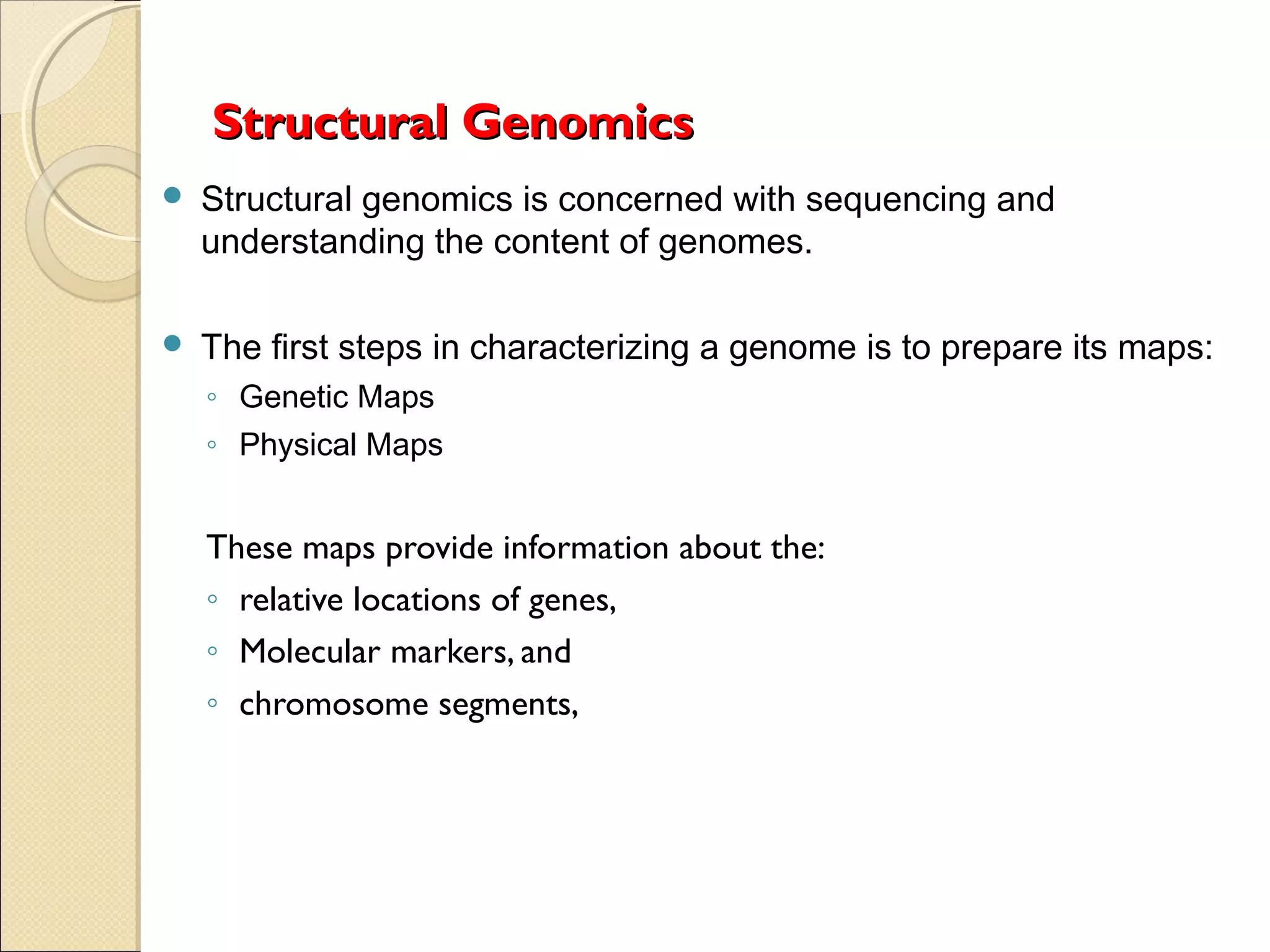 Structural Genomics Notes Structural genomics | PPT