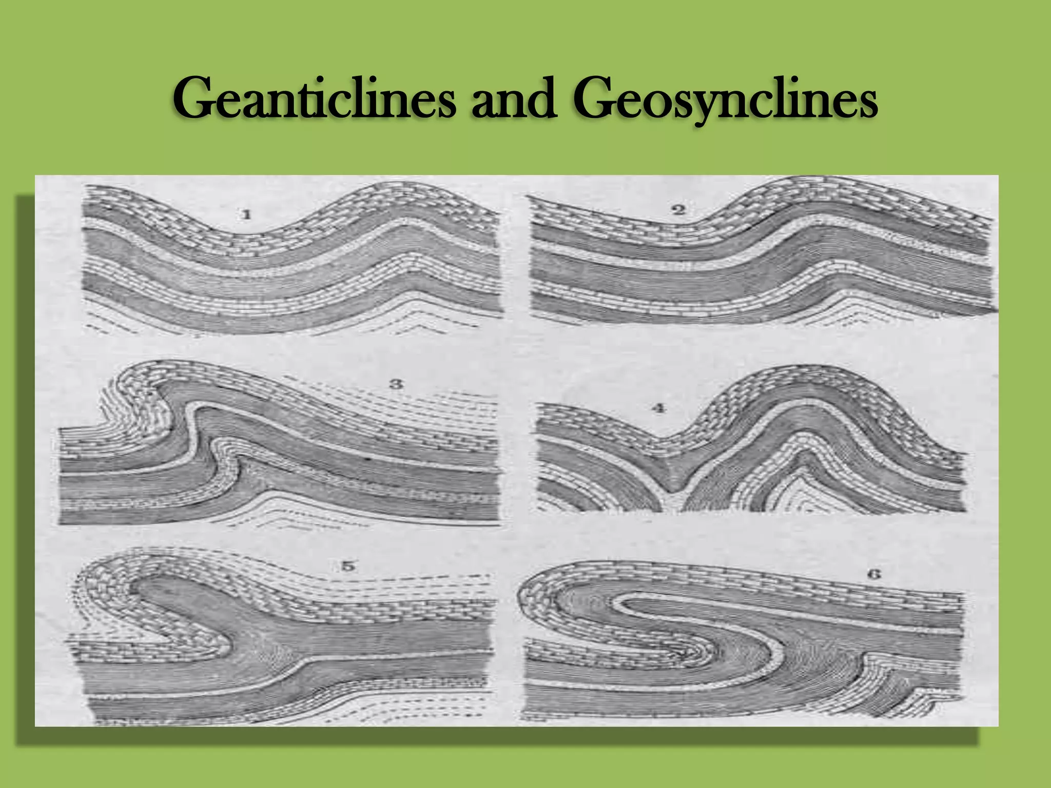 Geanticlines and Geosynclines
 