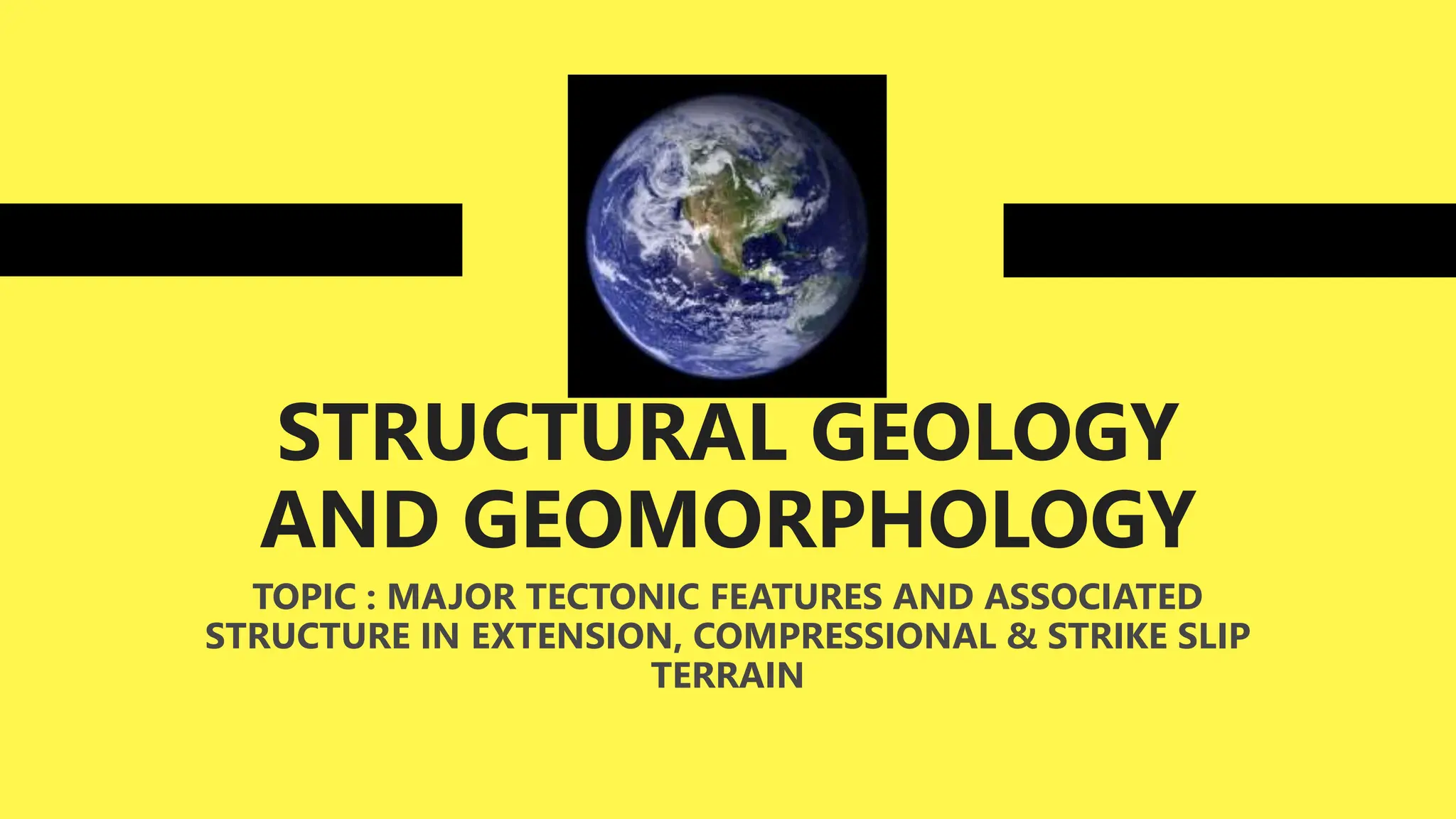 Structural Geology And Geomorphology Pptx