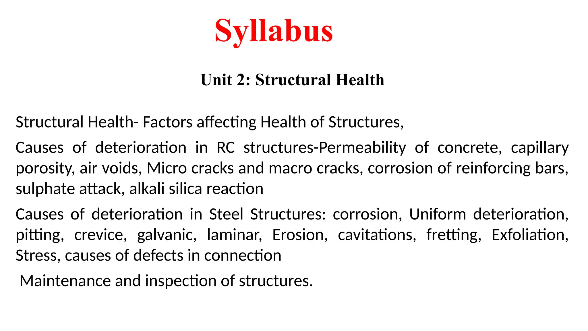 Structural Health and Factors affecting.pptx
