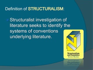 define structuralism in literature