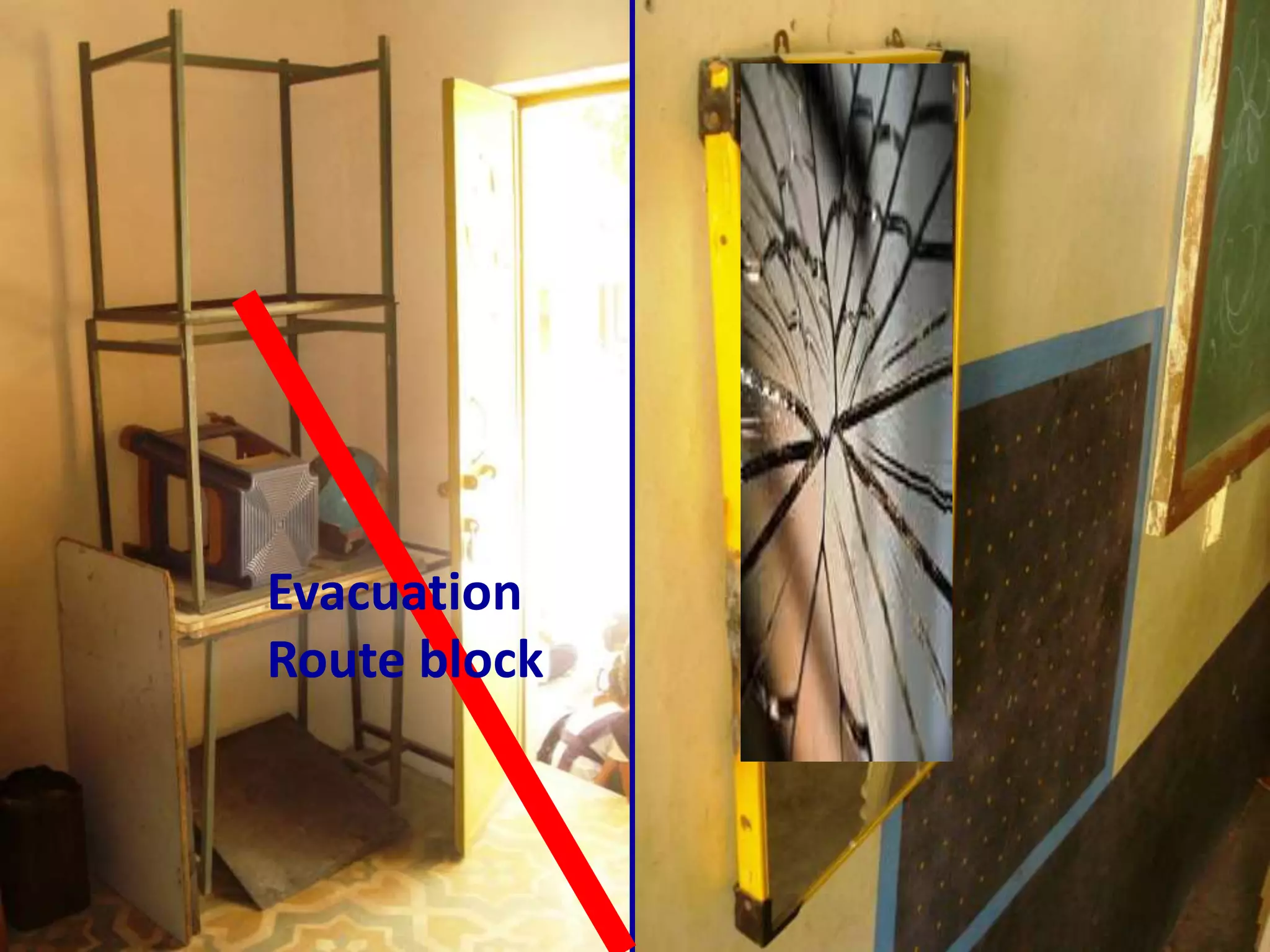 Evacuation
Route block
 