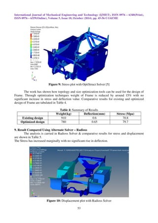 Structural optimization of a powered industrial lift truck frame | PDF