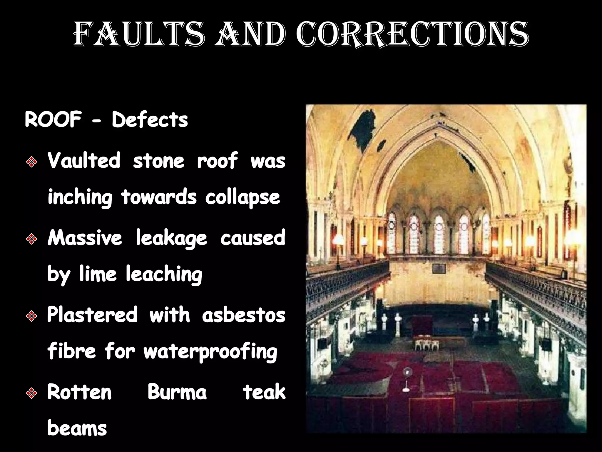 Structural restoration of heritage buildings | PPSX