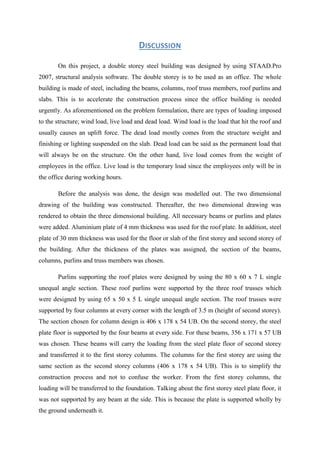 Structural Steel and Timber Design EV306 Project Report | PDF