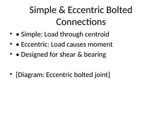Design of steel structural elements - types | PPTX