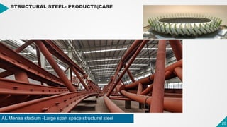 20
20
STRUCTURAL STEEL- PRODUCTS|CASE
AL Menaa stadium -Large span space structural steel
 