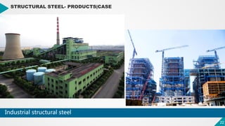 22
22
STRUCTURAL STEEL- PRODUCTS|CASE
Industrial structural steel
 