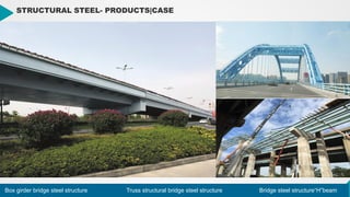 23
23
STRUCTURAL STEEL- PRODUCTS|CASE
Box girder bridge steel structure Truss structural bridge steel structure Bridge steel structure“H”beam
 