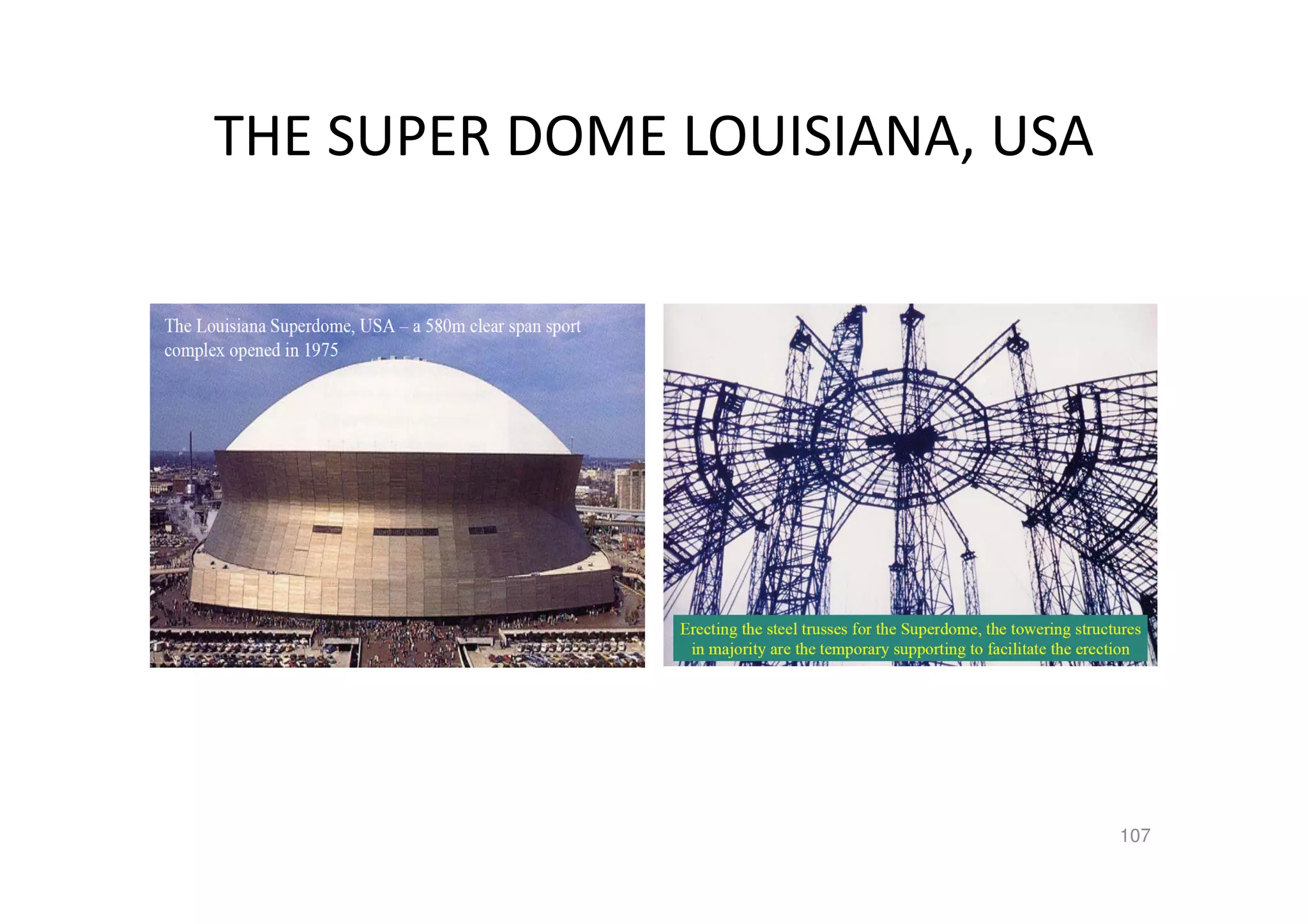 THE SUPER DOME LOUISIANA, USA
107
 
