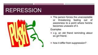 Structural theory of mind and ego defense mechanism | PPTX
