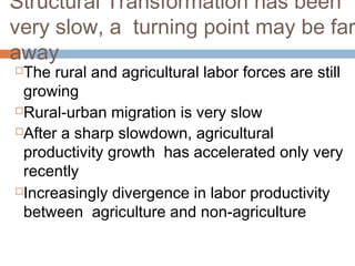 India 1960-2010: Structural Change, The Rural Nonfarm Sector, and the Prospects for Agriculture
