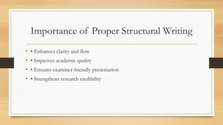 Structural Writing Structural_Writing_Doctoral_Thesis_Class_3.pptx
