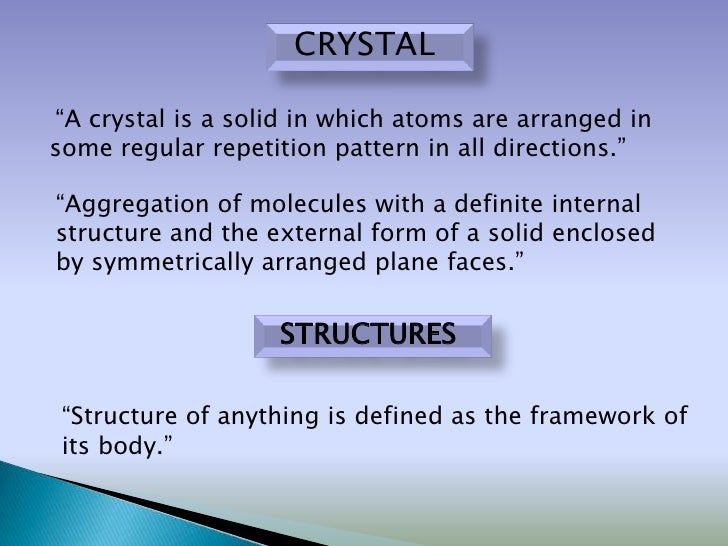 What is the definiton of crystal lattice?