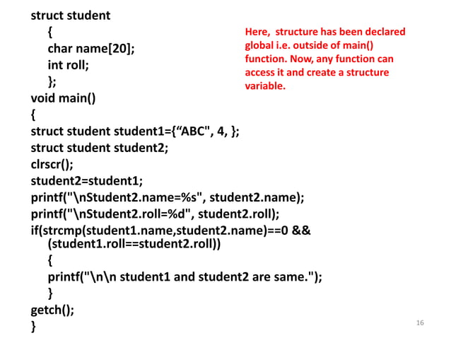 Structure in C | PPT