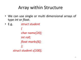 Structure in C | PPTX
