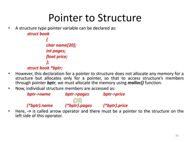 Structure in C | PPTX | Programming Languages | Computing