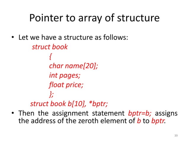 Structure in C | PPT