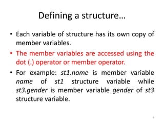 Structure in C | PPTX