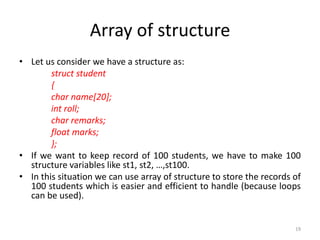 Structure in C | PPT