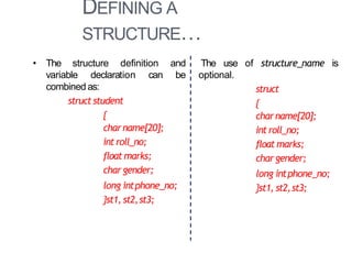 Structure in C language | PPT