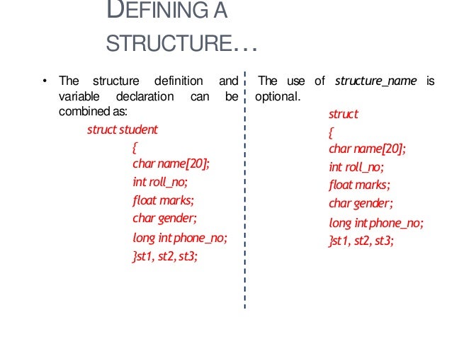 Structure in C language