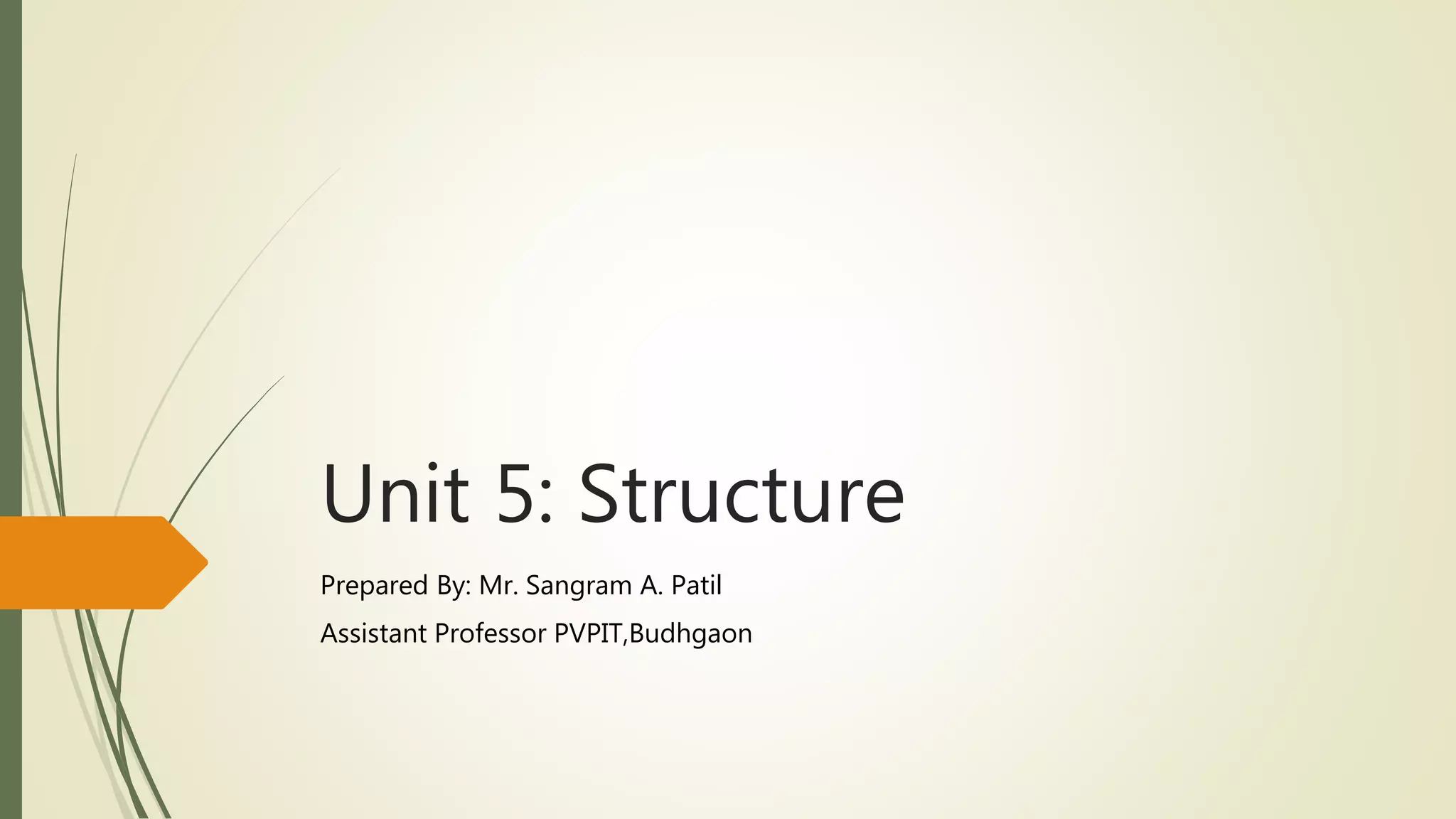 Structure in c language | PPT