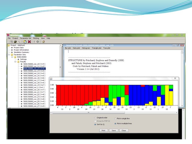 population structure software: detailed analysis method | PPT