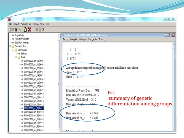 population structure software: detailed analysis method | PPT
