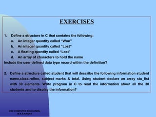 structure declaration creation member access | PPT