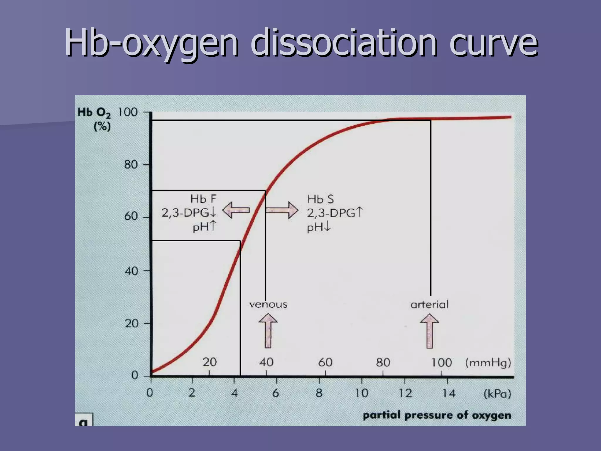 Hb-oxygen dissociation curve 