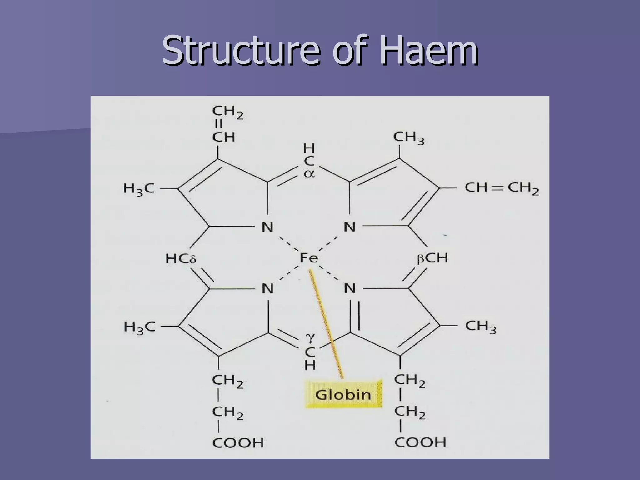 Structure of Haem 