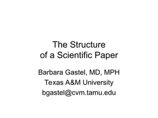 Comprehensive Guide to Structuring Scientific Research Papers | PPT