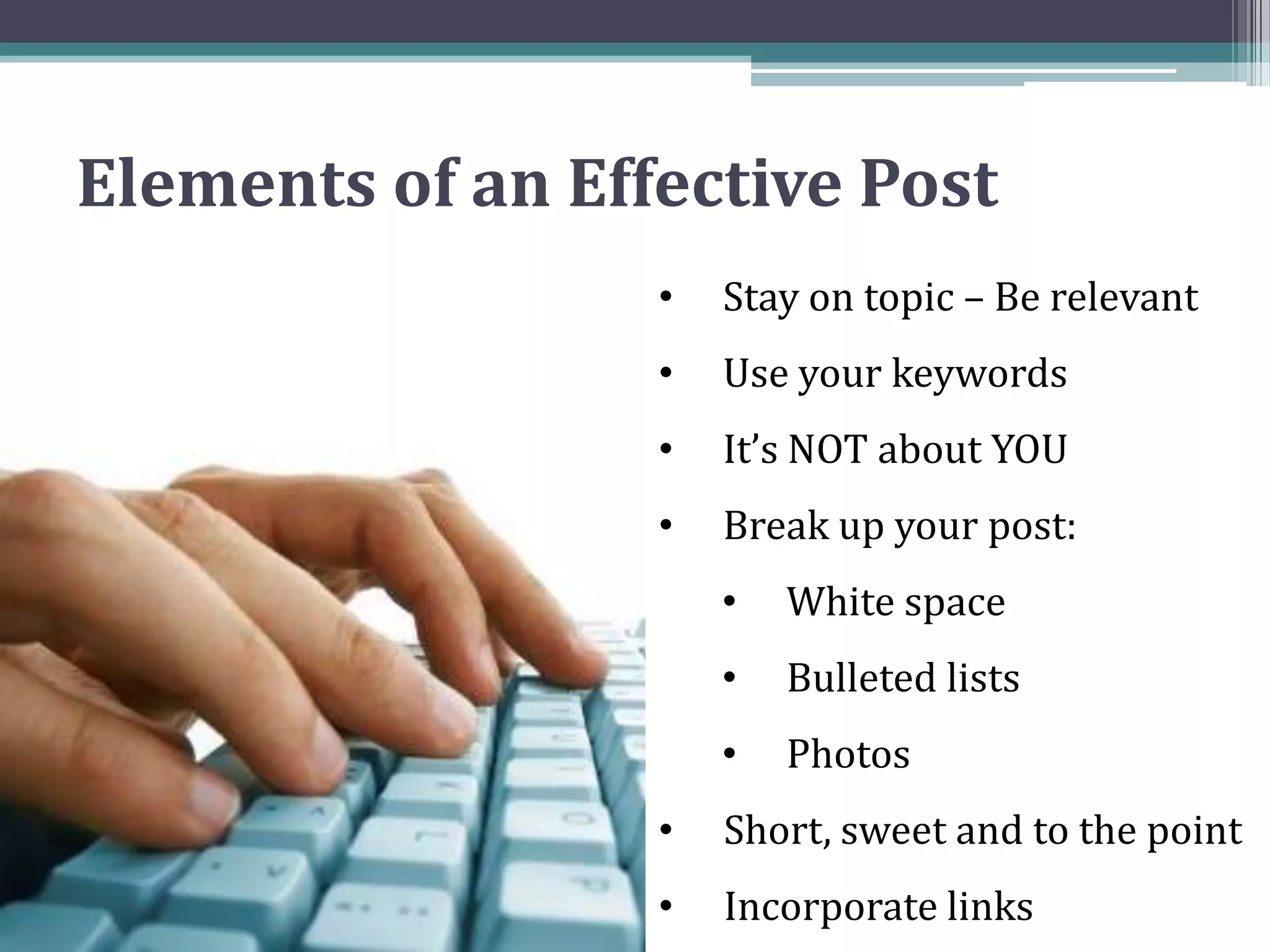 Repeat in the headline/title in your blog posts