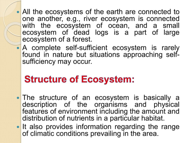 Structure and function of ecosystem | PPTX | Geography | Science