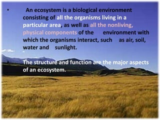 Structure and function of ecosystem 1 | PPTX