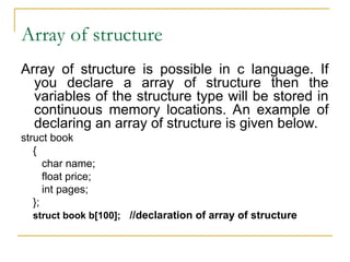 structure and union from C programming Language | PPT