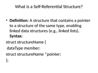 Structure and Union .pptx program in C with detailed example | PPTX