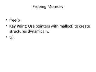 Structure and Union .pptx program in C with detailed example | PPTX