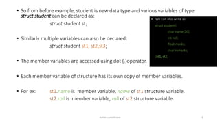 Unit 9. Structure and Unions | PPT