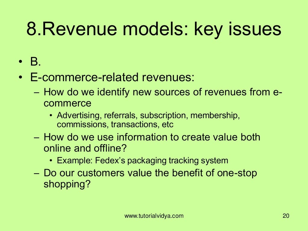Structure & components of ebusiness
