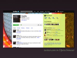 twitter.com in Opera browser
 