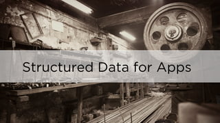 Structured Data for Apps
 