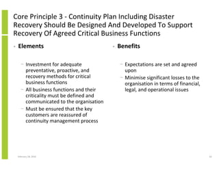 Structured Approach To It Business System Availability And Continuity ...