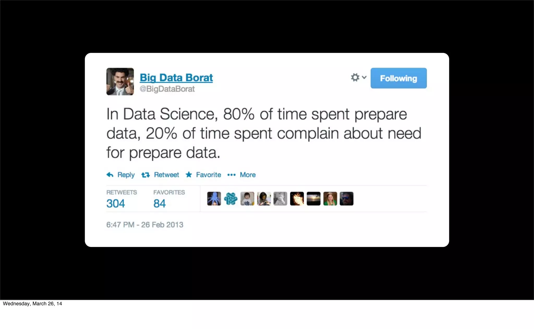 Wednesday, March 26, 14
 