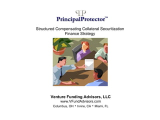 Structured Compensating Collateral Securitization Finance Strategy Venture Funding Advisors, LLC www.VFundAdvisors.com Columbus, OH      Irvine, CA      Miami, FL 